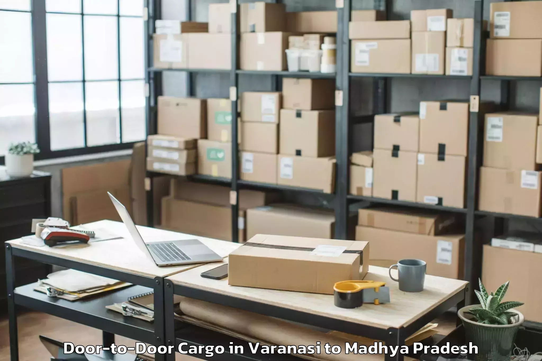 Book Varanasi to Ghughri Door To Door Cargo Online